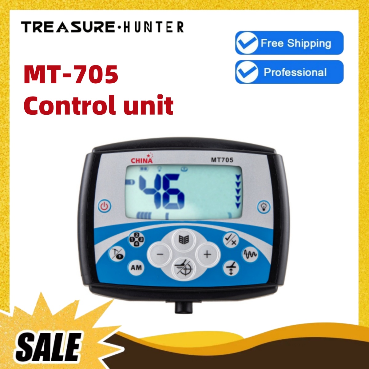Underwater Metal Detector Waterproof - Unit Kontrol Detektor Logam Treasure Hunter