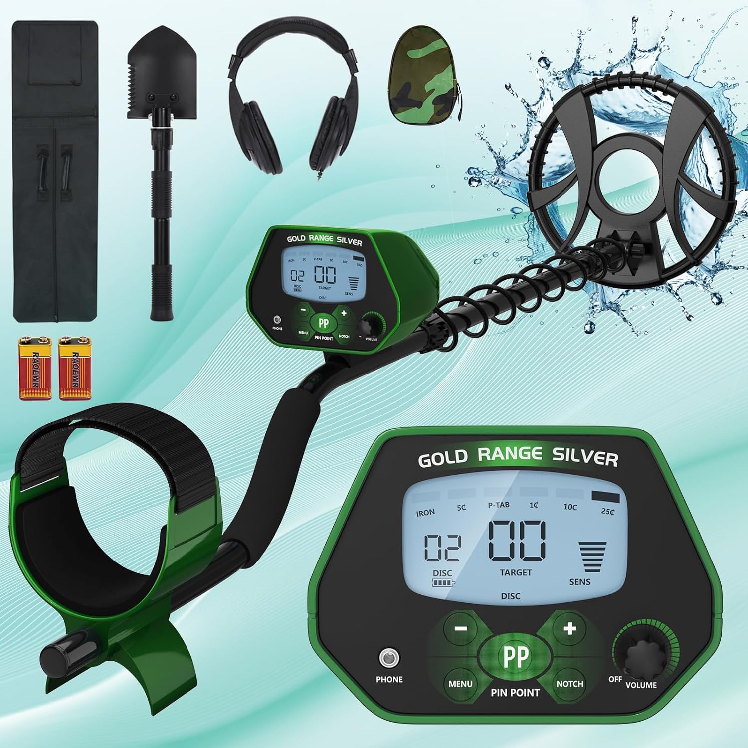 Underwater Metal Detector Waterproof - Penjualan Terlaris Detektor Logam Portabel MD1037