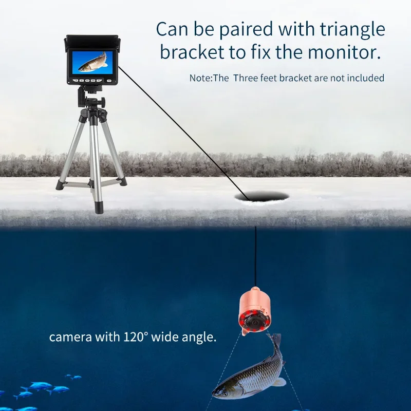 Underwater Fishing Camera 4K - Kamera pancing bawah air, kamera memancing