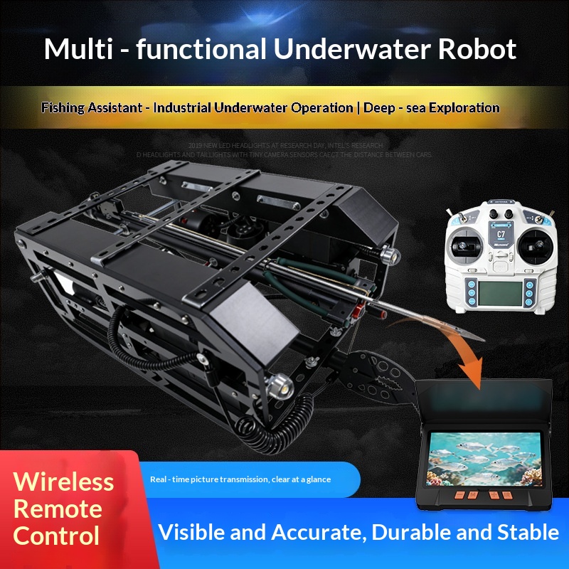 Robot Bawah Air untuk Memancin - Underwater Drone With Robotic Arm ulasan dan harga