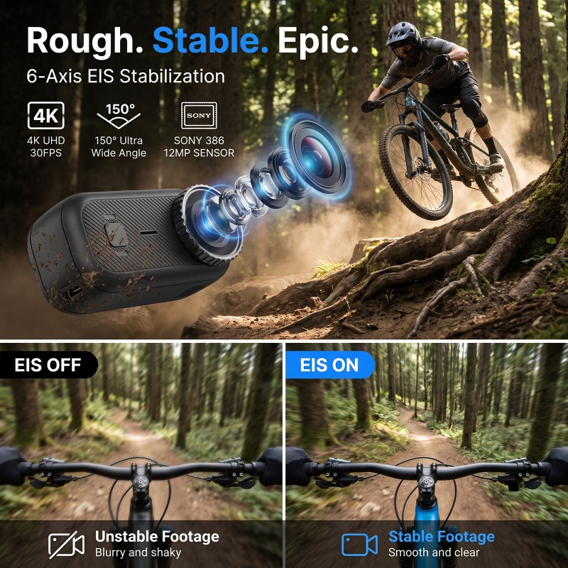 Kamera Aksi APEX 4K Mini POV M - Underwater Fishing Camera 4K ulasan dan harga