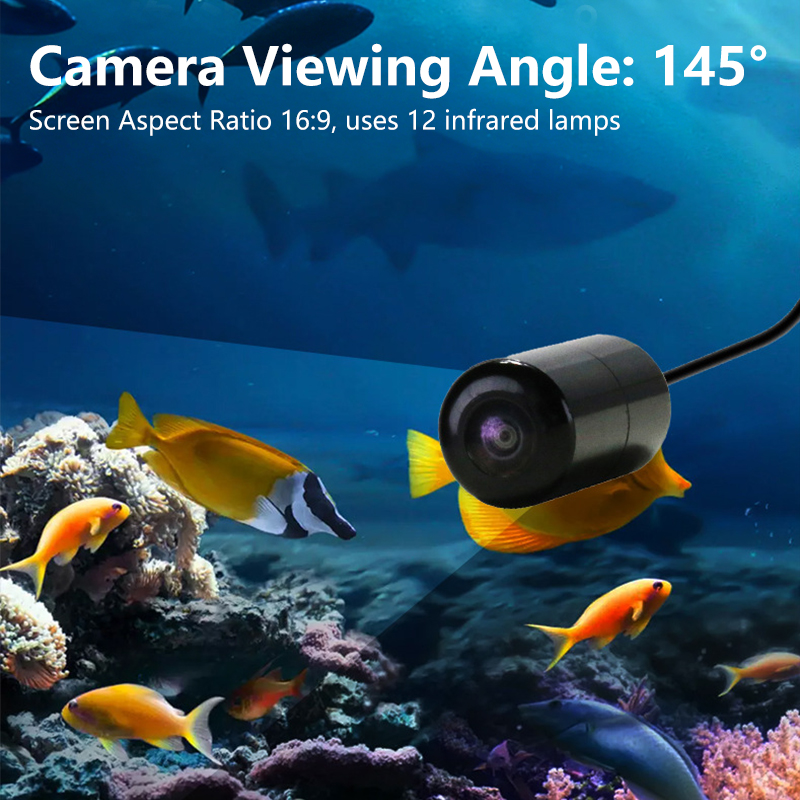 Kamera Memancing Bawah Air 4.3 - Underwater Fishing Camera 4K ulasan dan harga