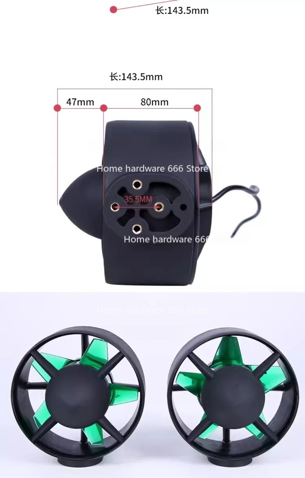 Cocok untuk ROV bawah air 24V- - Rov Underwater Robot Thruster ulasan dan harga