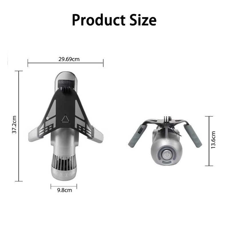 Skuter Laut Tahan Air 600W IP6 - Underwater Scooter Sea Scooter ulasan dan harga