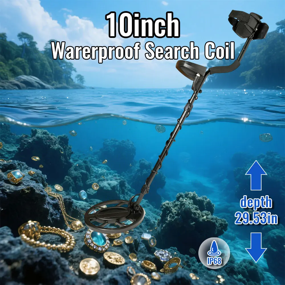 MD910B Detektor Logam Profesio - Underwater Metal Detector Waterproof ulasan dan harga