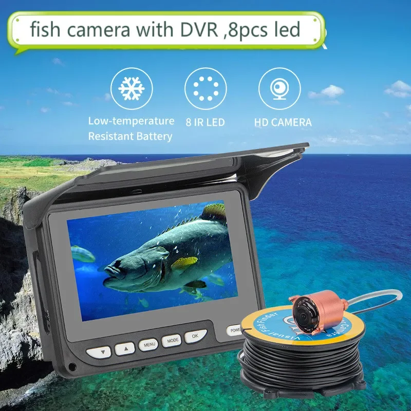 Kamera pancing bawah air, kame - Underwater Fishing Camera 4K ulasan dan harga