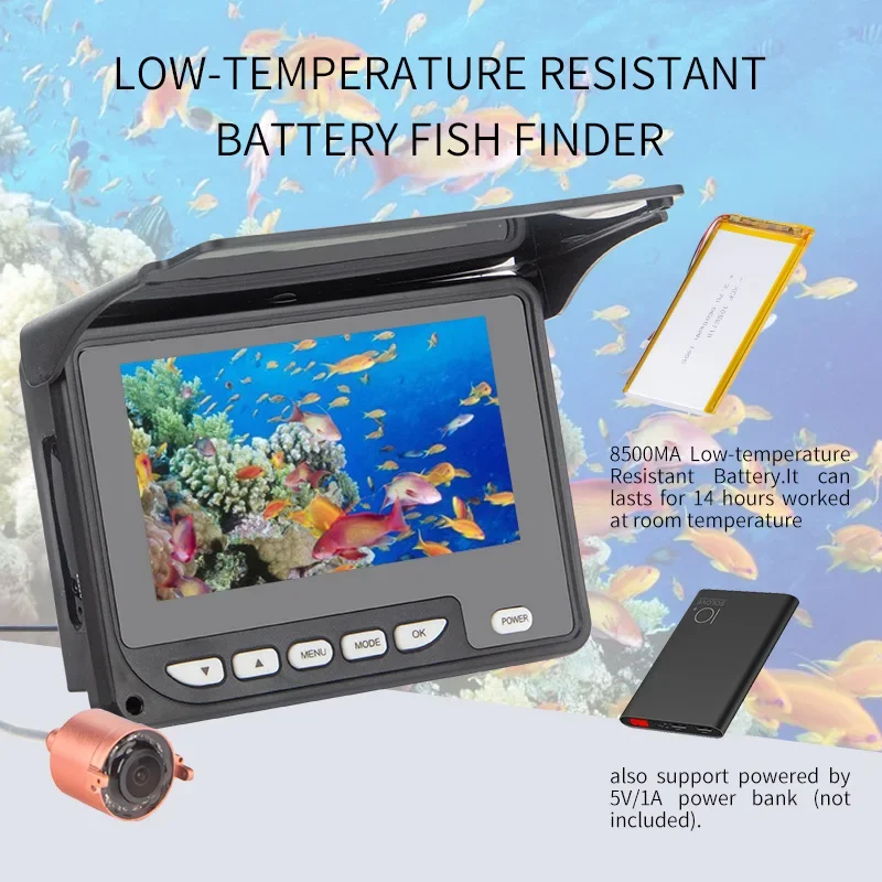 Kamera pancing bawah air, kame - Underwater Fishing Camera 4K ulasan dan harga