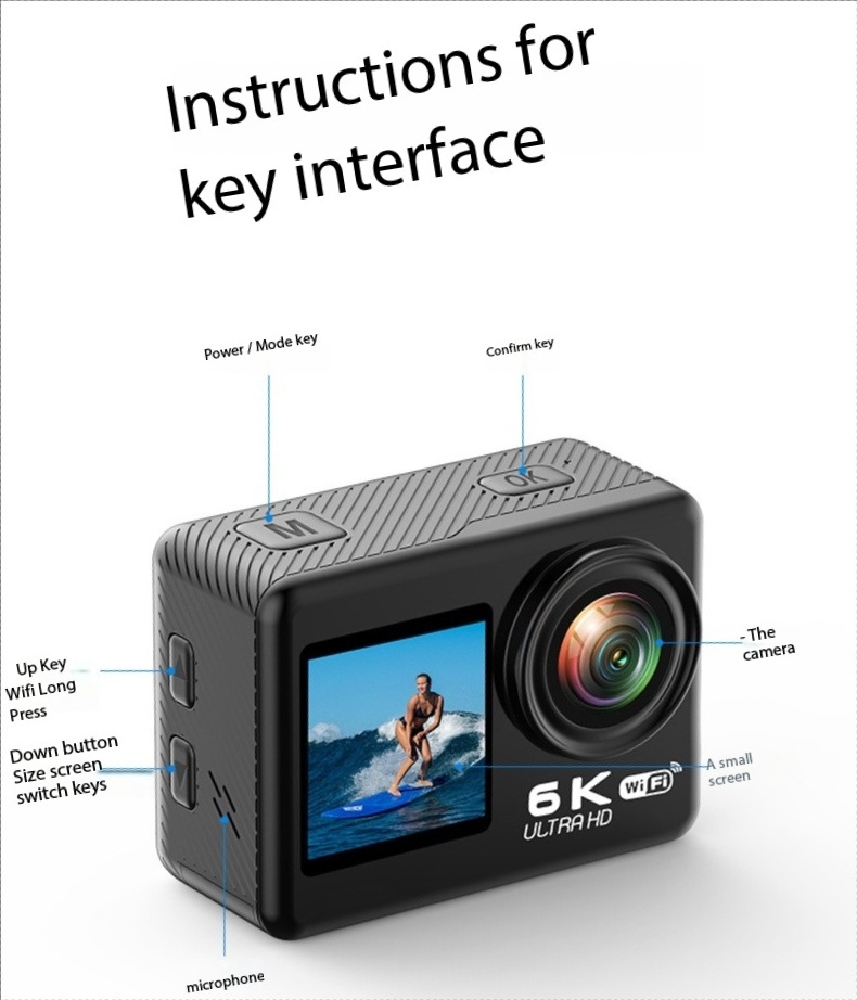 Kamera Aksi WiFi Dengan Stabil - Underwater Fishing Camera 4K ulasan dan harga