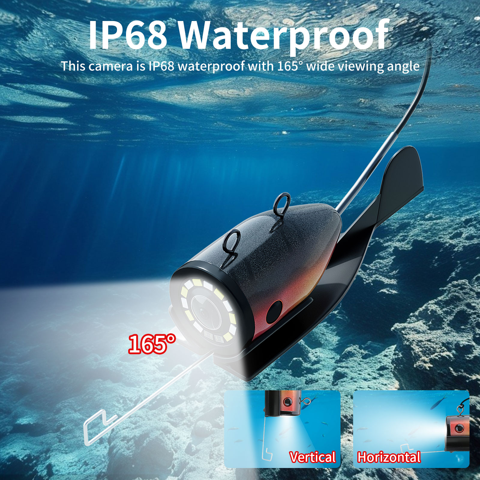 Kamera Memancing Bawah Air - P - Underwater Fishing Camera 4K ulasan dan harga