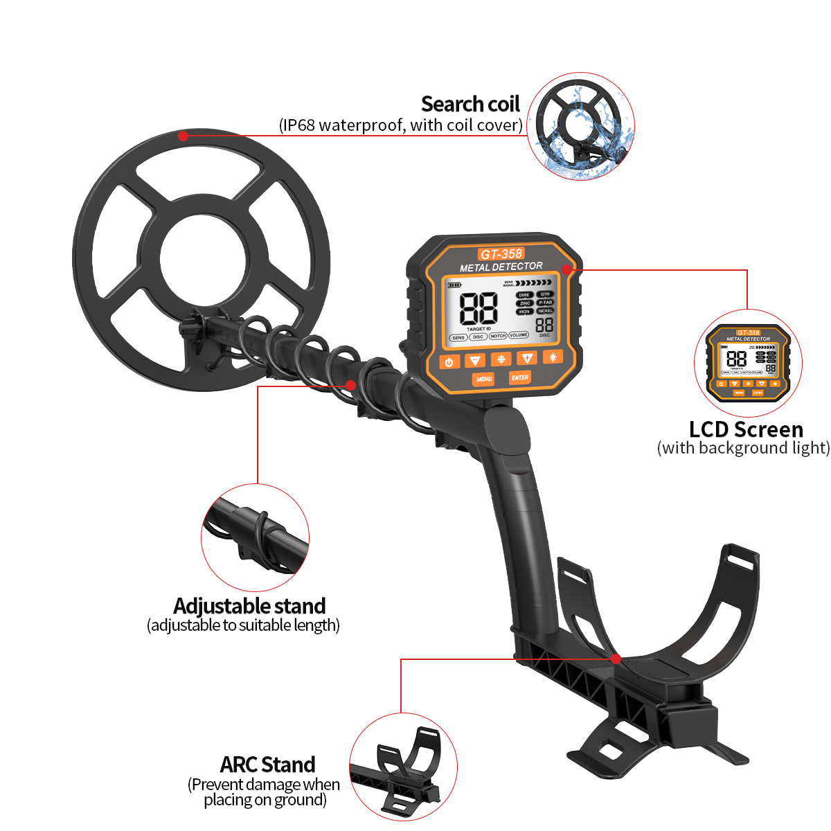 Alat Pencari Harta Karun Metal - Underwater Metal Detector Waterproof ulasan dan harga