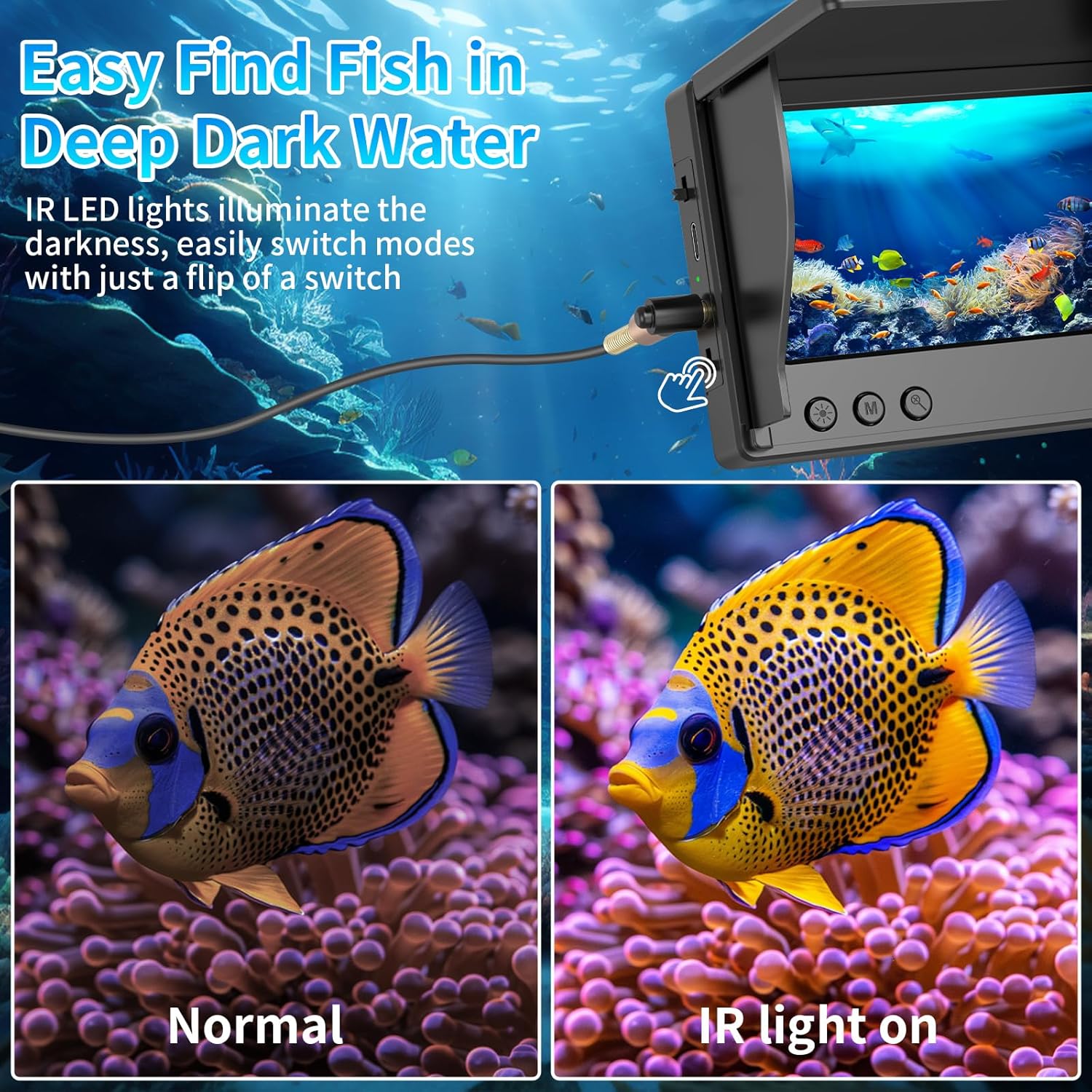 Kamera Pancing Bawah Air denga - Underwater Fishing Camera 4K ulasan dan harga