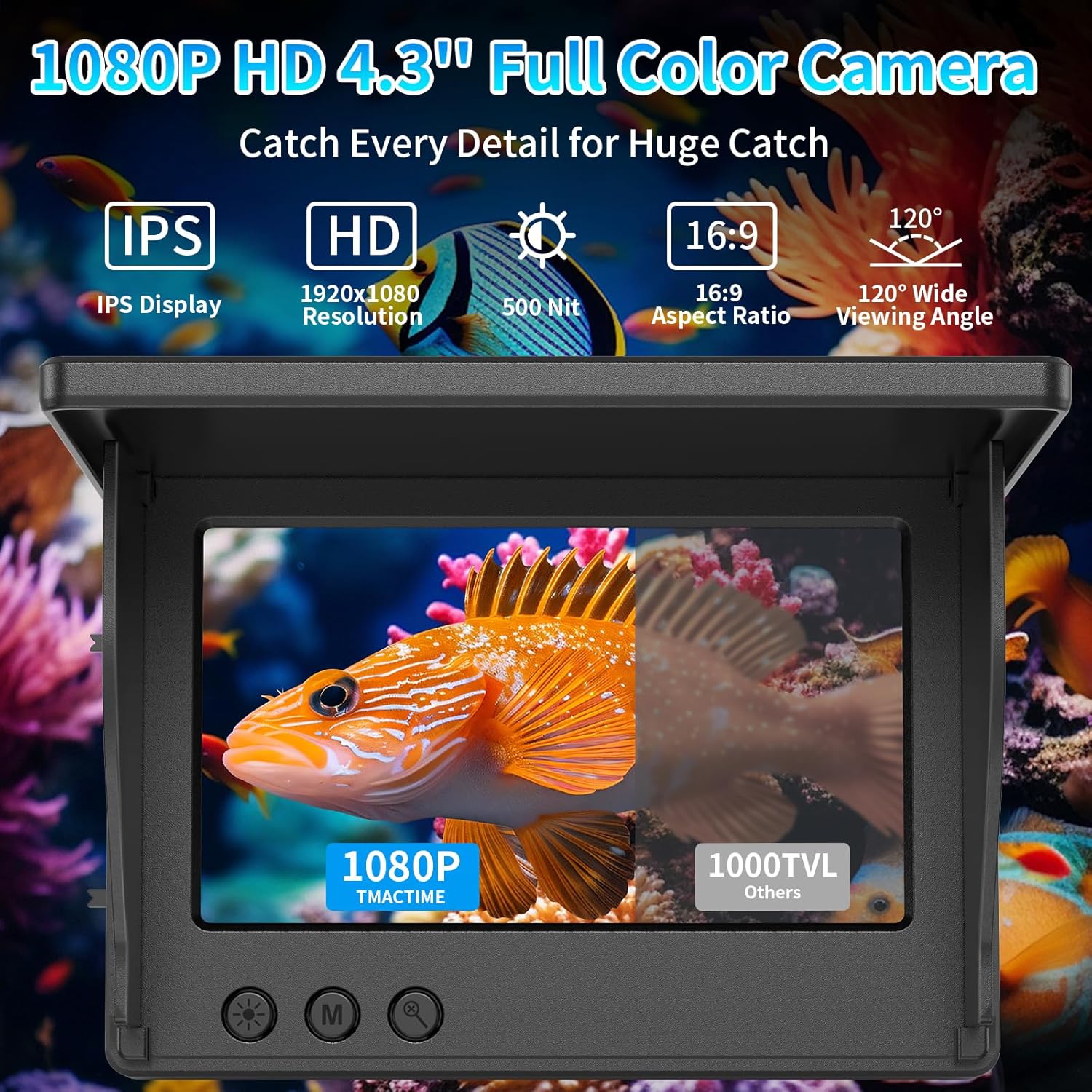 Kamera Pancing Bawah Air denga - Underwater Fishing Camera 4K ulasan dan harga