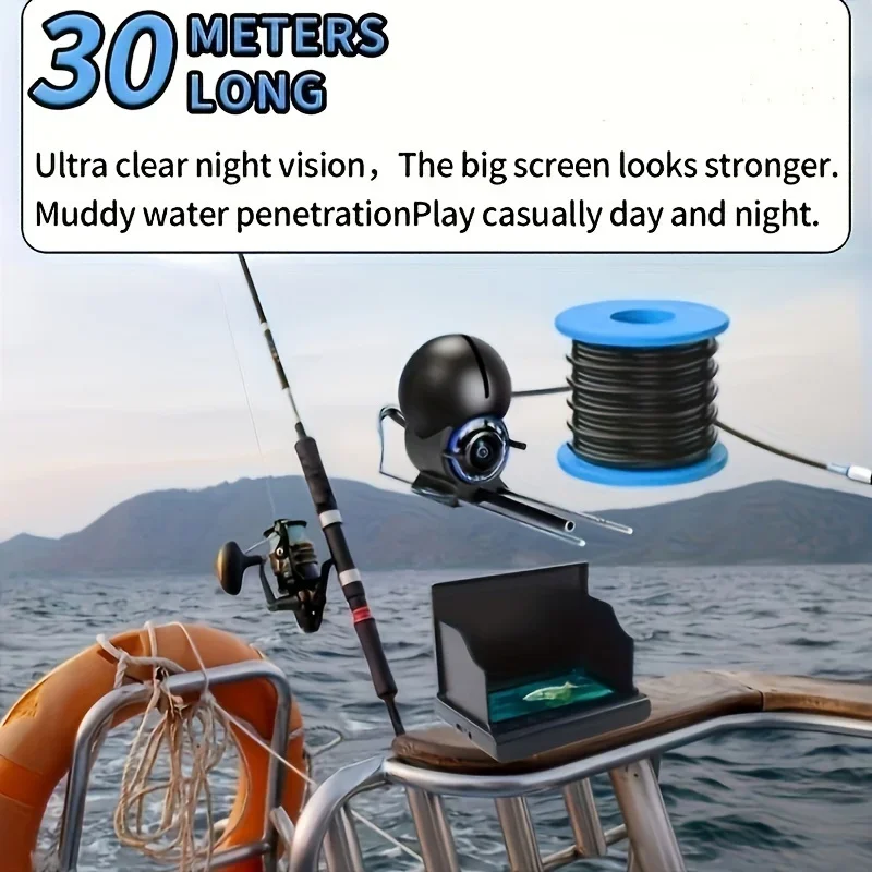 Kamera Pancing Bawah Air 4.3 I - Underwater Fishing Camera 4K ulasan dan harga